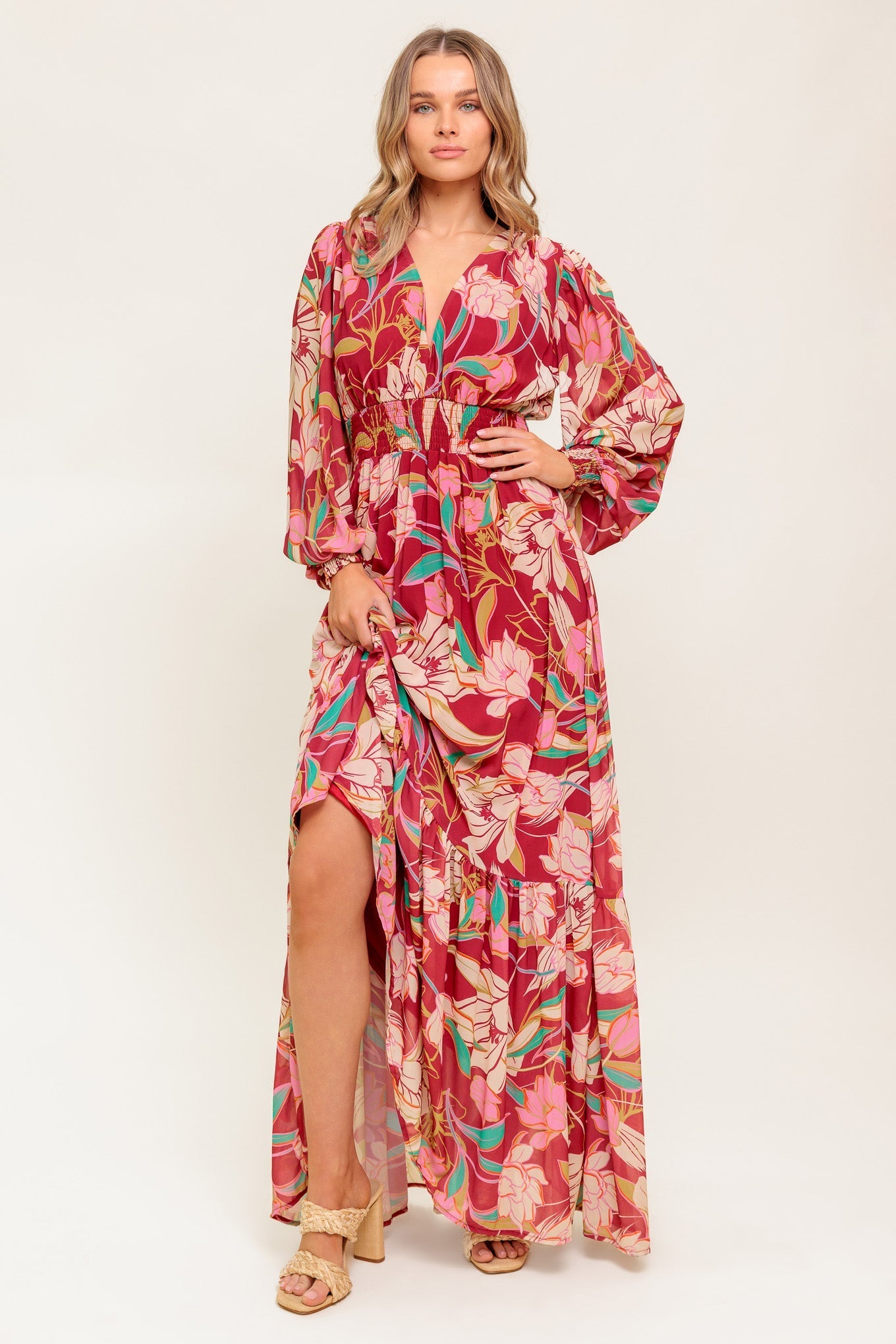 AMAZING PRESENCE WOVEN MAXI DRESS Flying Tomato
